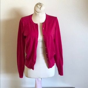 COPY - Fuchsia pink button front banana republic …